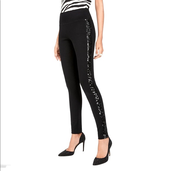 INC International Concepts Pants - INC Sequin Stripe Leggings